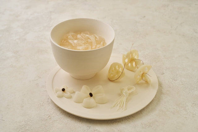 鶏清湯タンミョン -白お新香添え- || chicken soup tanmyeon (glass noodle) -white pickles-